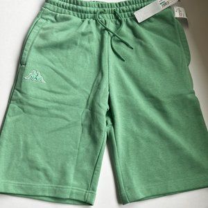 NWT Kappa Fleece Mabok Regular Fit Sweat Shorts Men's LARGE LT GREEN